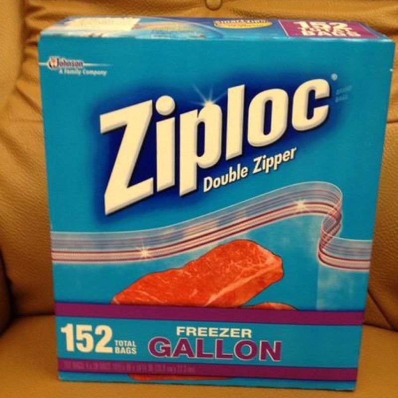 ZIPLOC 密保諾 冷凍保鮮雙層夾鍊袋 26.8x27.3cm一箱38個x4盒  599元--可超取付款