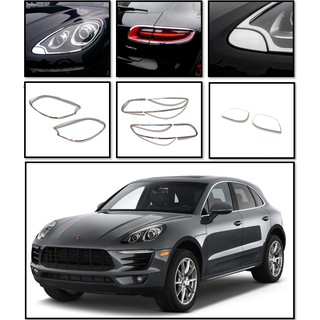 創意第一 Porsche 保時捷 Macan 2015~2018 改裝 鍍鉻 車燈框 前燈框 後燈框 噴水蓋 車牌螺絲貼