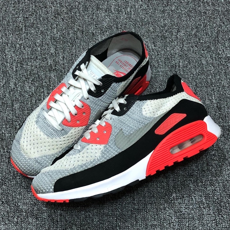 W NIKE AIR MAX 90 ULTRA 2.0 FLYKNIT INFRARED 881109-100 US 8