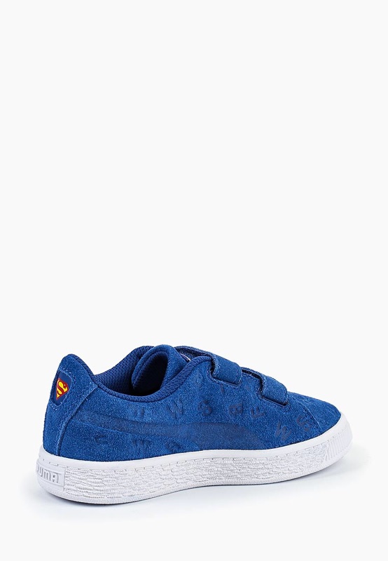 SIX@PUMA JL SUEDE AOP V PS 藍色中童鞋超人麂皮休閒36655902 | 蝦皮購物
