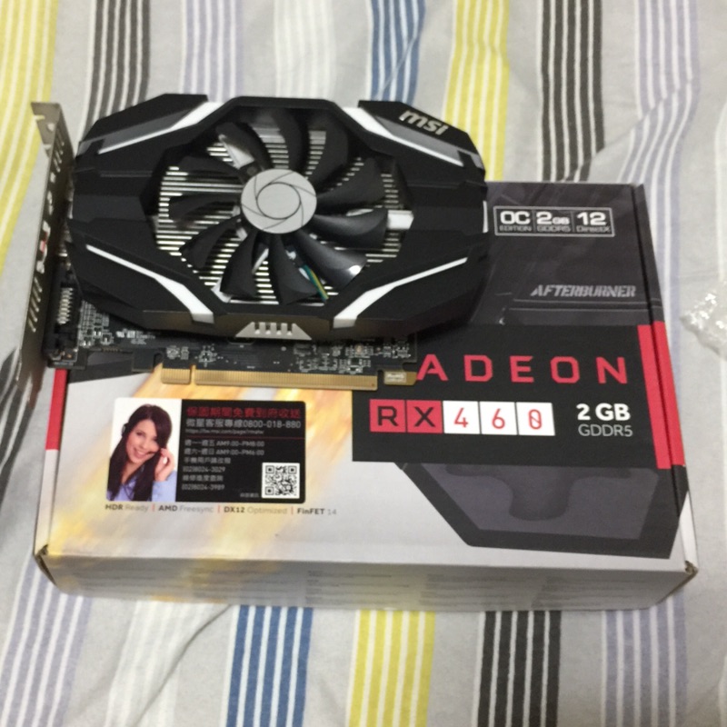 Rx460 rx460 2G OC 顯示卡 保內 含盒