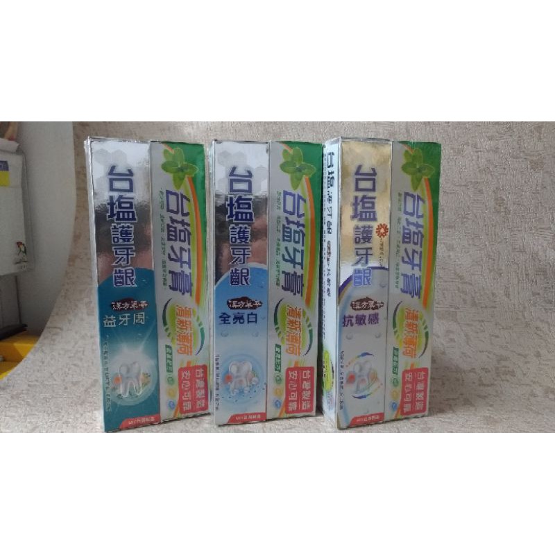 台塩牙膏 促銷組合 清新薄荷+漢方草本系列 台灣製造