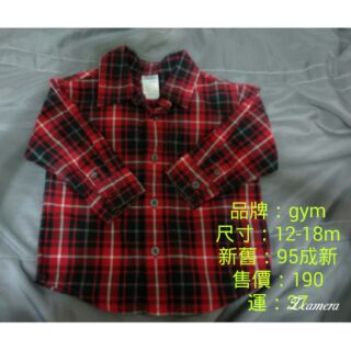 Gymboree 男童襯衫/格子襯衫/長袖襯衫/上衣