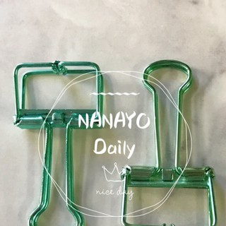 NANAYO Daily 金屬質感鏤空長尾夾（綠）手帳好幫手
