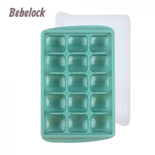 BeBeLock副食品冰磚盒15g(15格)薄荷綠 副食品盒