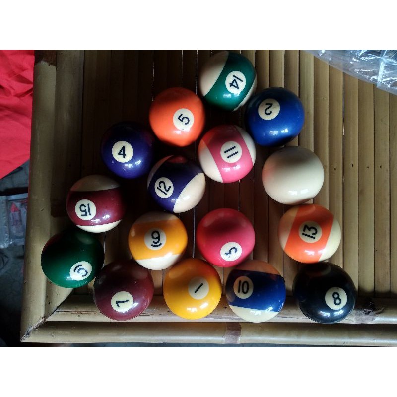 花式撞球 二手 居家生活 16色球 撞球 球類運動
