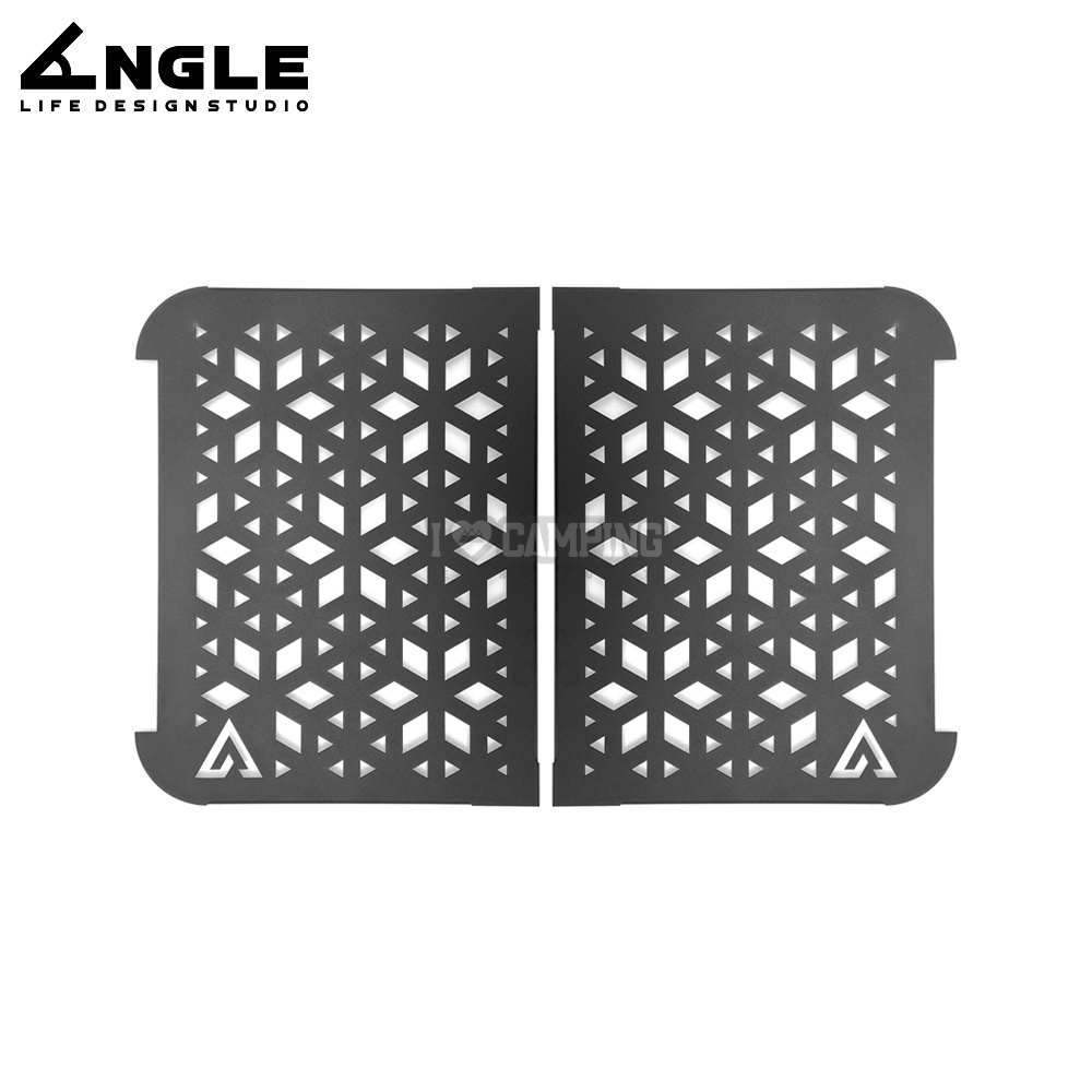 【愛上露營】ANGLE 47L鋁箱專用配件 內桌板(2入) 收納 桌板 側板 配件 全黑 行動吧檯 鋁箱 鐵件 露營