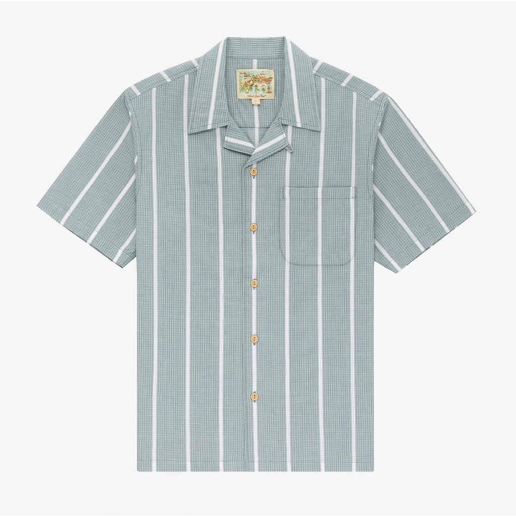 XS號 Aime Leon Dore 襯衫 古巴領 Striped Leisure Shirt 花襯衫 條紋 夏威夷襯衫