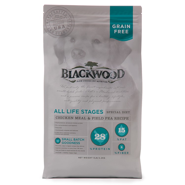 柏萊富 Blackwood 無穀全齡犬 低敏純淨配方雞肉+豌豆 2.2kg 6.8kg 13.6kg.