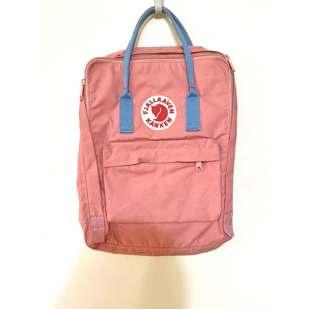 （二手正貨）瑞典北極狐Fjallraven Kanken Classic中款 經典款 16L 後背包 肩背包 粉色