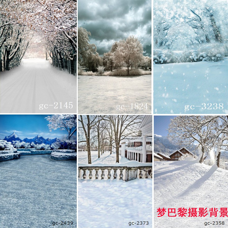 时尚潮流新款婚紗攝影背景布冬天雪山雪原雪景風景拍照背景布影樓背景紙 蝦皮購物