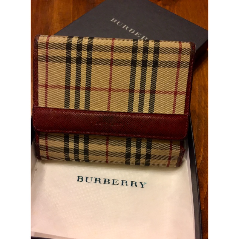 ［二手］Burberry 女用短夾 保證真品