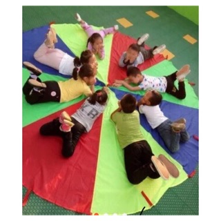 彩虹傘/ 氣球拉力傘 傘球 運動會 彩虹傘 傘氣球 親子互動教具