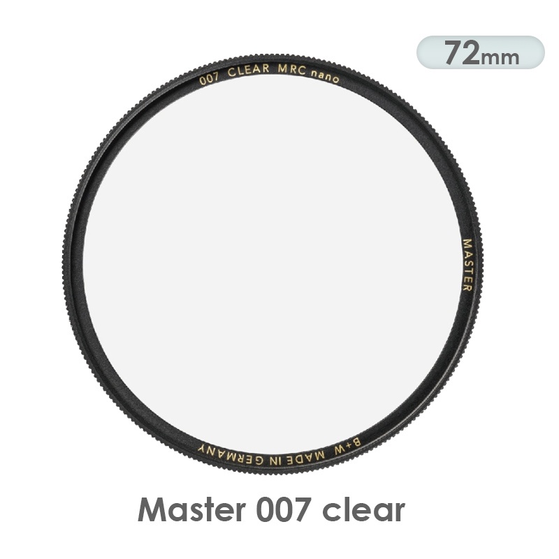 B+W Master 72mm 007 Clear MRC 純淨濾鏡超薄高硬度奈米 保護鏡 [相機專家]公司貨