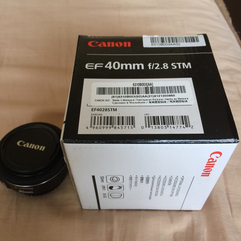 Canon EF 40mm F2.8 STM 超輕薄標準餅乾鏡 公司貨 二手近全新 極少使用便宜讓出