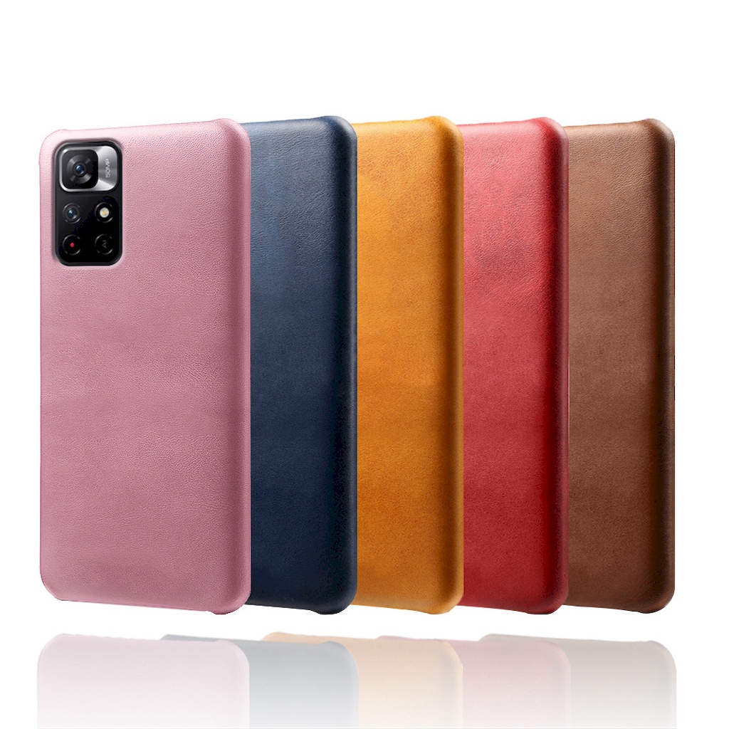 紅米 Redmi Note 11s 5G 皮革保護殼牛皮仿真皮紋單色背蓋素色多色手機殼保護套手機套