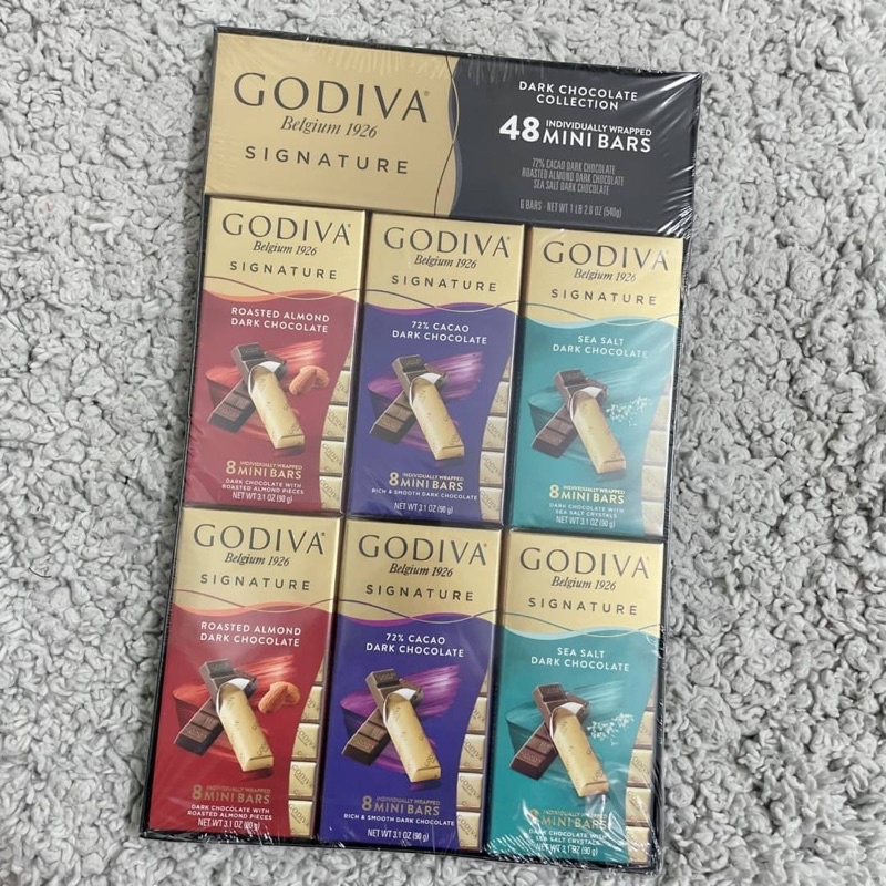 Godiva 冬季限定 金裝mini bars系列 巧克力條