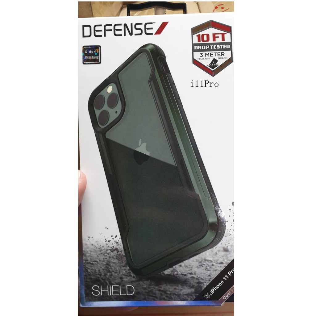 全新 X-doria Defense Shield 刀鋒極盾金屬手機保護殼 夜幕綠 iPhone 11 Pro 5.8吋