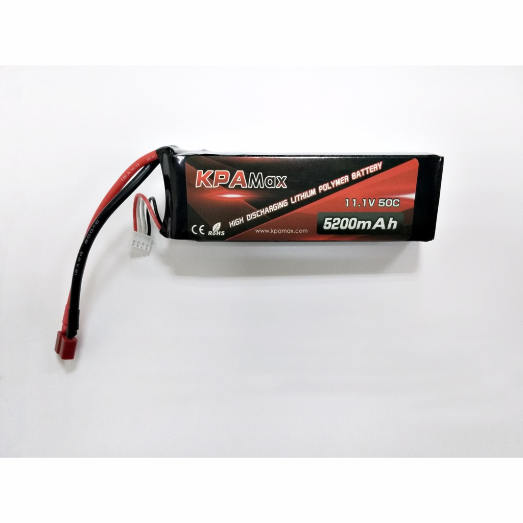 V-TOY 高品質  KPA 3S 11.1V 5200mAh 50C T插 (軟殼) 電池 E5直上  公司貨