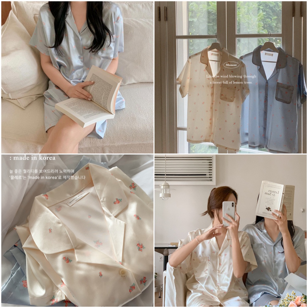 預購 Juuneedu Clair flower 短袖 絲滑感 超氣質 睡衣 居家服 韓國製 熱門系列 韓國代購 新品