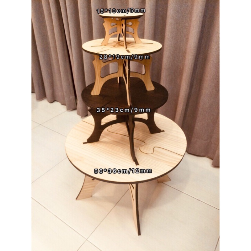 「木創玩家」客製化可拆DIY組合小、最小客製圓形桌賣場（雕刻、露營、外出、攜帶）
