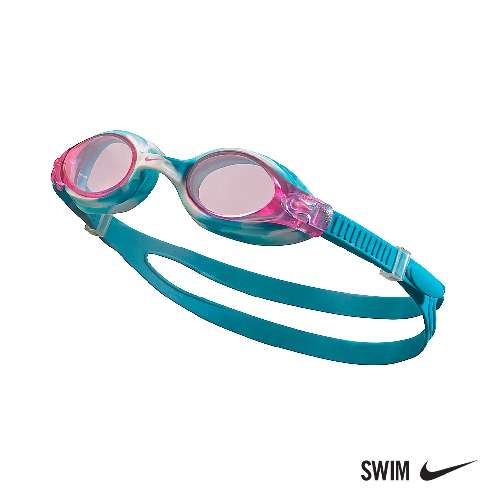 NIKE SWIM 兒童運動型泳鏡Swoosh粉NESSA187-656