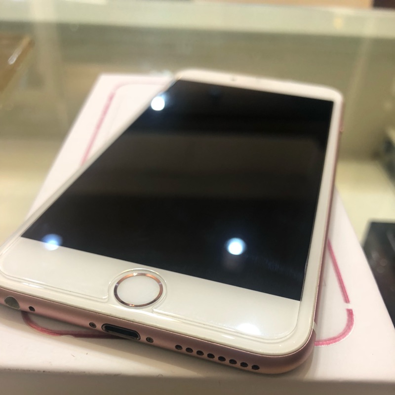 9.8新iphone6s plus 128g玫瑰金 盒裝配件在 功能正常 無拆機維修過 無整新 台灣公司貨=9999