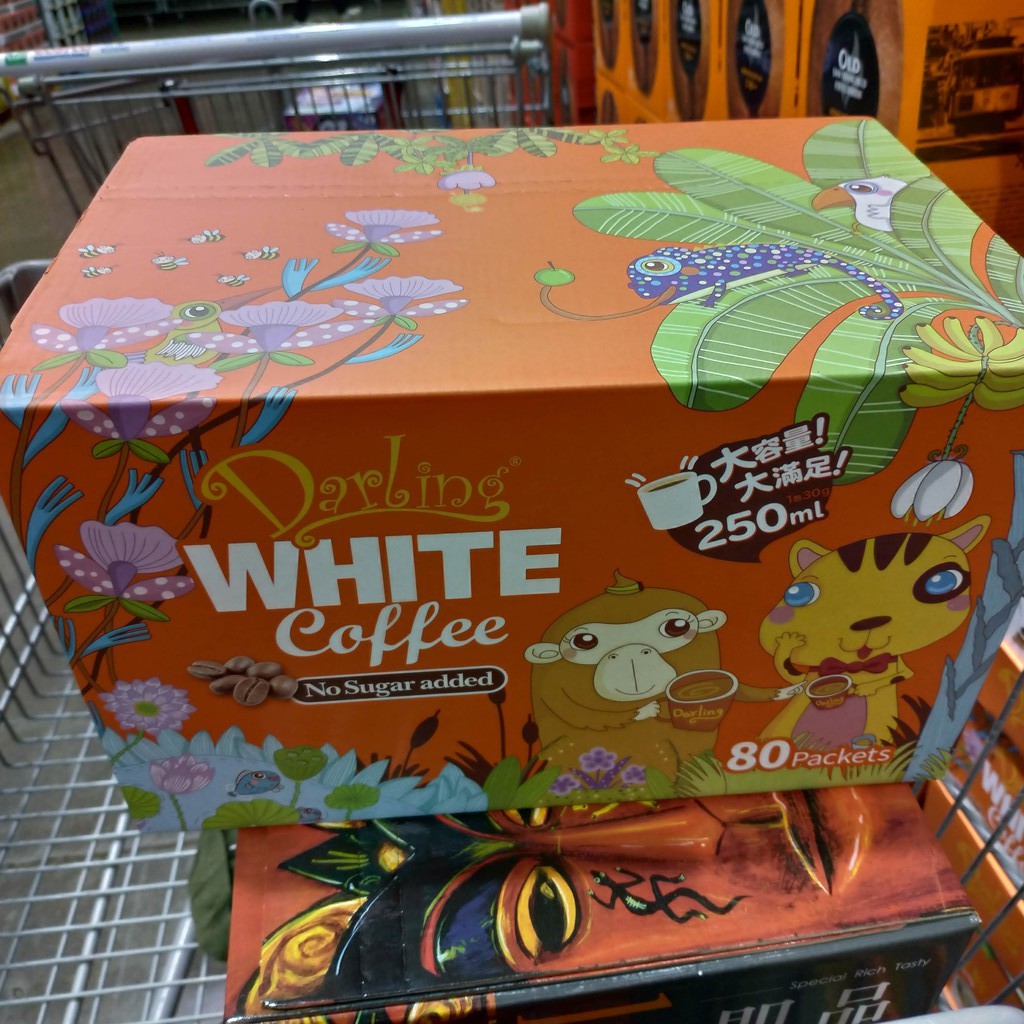 [綺績小舖] (Costco代購)親愛的二合一白咖啡(每包30公克X每盒80包)~內含65元代購費~不含運費