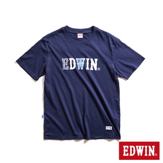 EDWIN 再生系列 CORE回收布LOGO短袖T恤(丈青色)-男款
