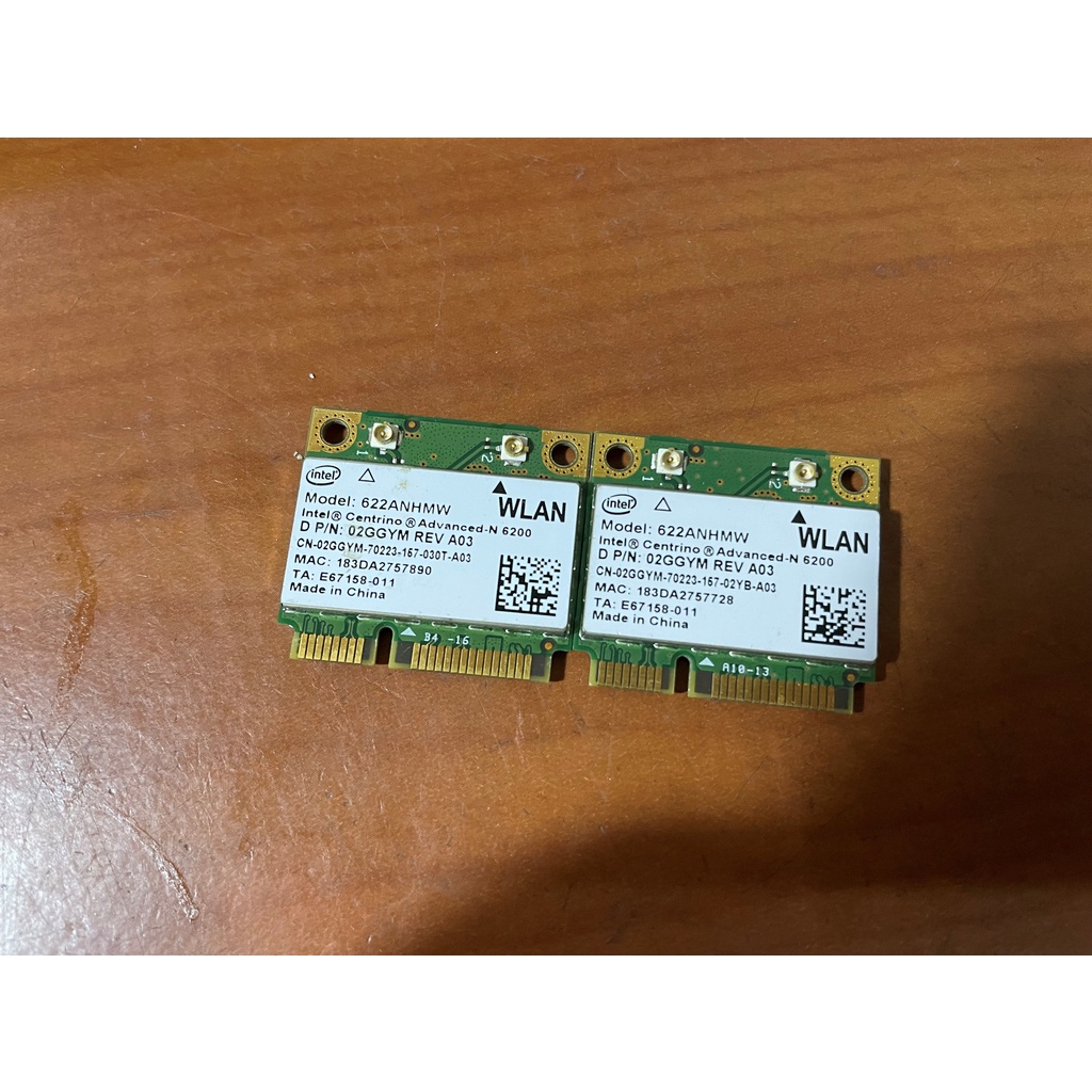 Intel Centrino Advanced-N 6200 Mini PCIe 622ANHMW 雙頻無線網卡 網路卡