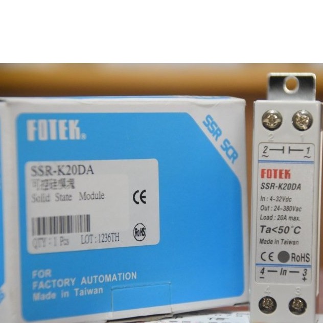陽明FOTEK 固態繼電器 SSR-K10DA 歐規固態繼電器 單相散熱組式固態模組