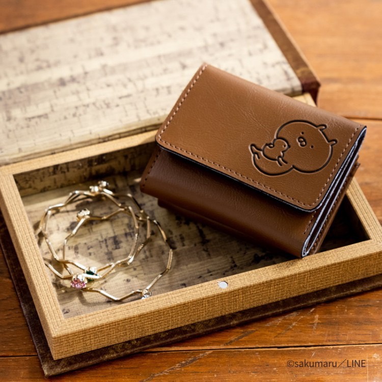 ☆AP'S日雜☆日文MOOK雜誌附錄【Usamaru 兔丸棕色三折錢包】