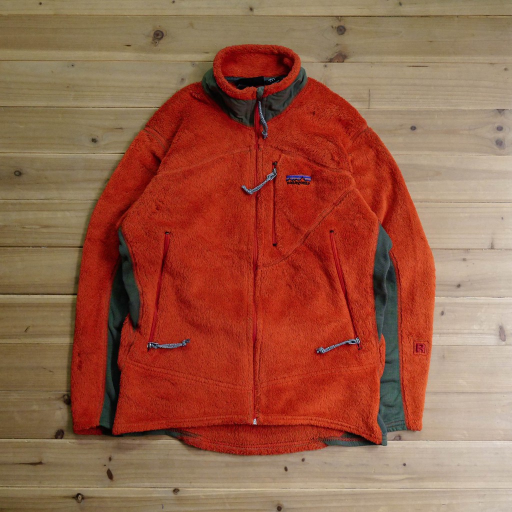 《白木11》🇺🇸 90s Patagonia r2 fleece 美國製 橘色 刷毛 長袖 外套 古著