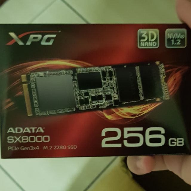 只用一週 威剛SX8000 SSD PCIE 256G 超高速硬碟