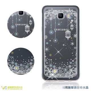 (現貨在台,中永和可面交) Samsung Galaxy J7(2016)施華洛世奇水晶 彩繪空壓殼 軟殼【映雪】