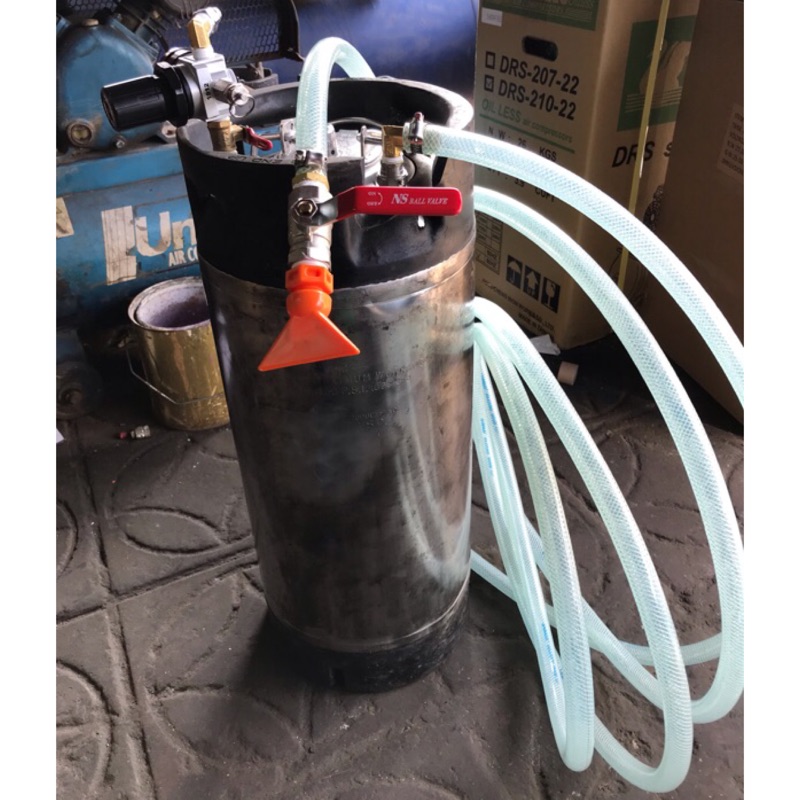 可樂桶改裝泡沫機~用泡沫DIY洗汽車.附泡沫閥扁噴嘴+管長(20尺)