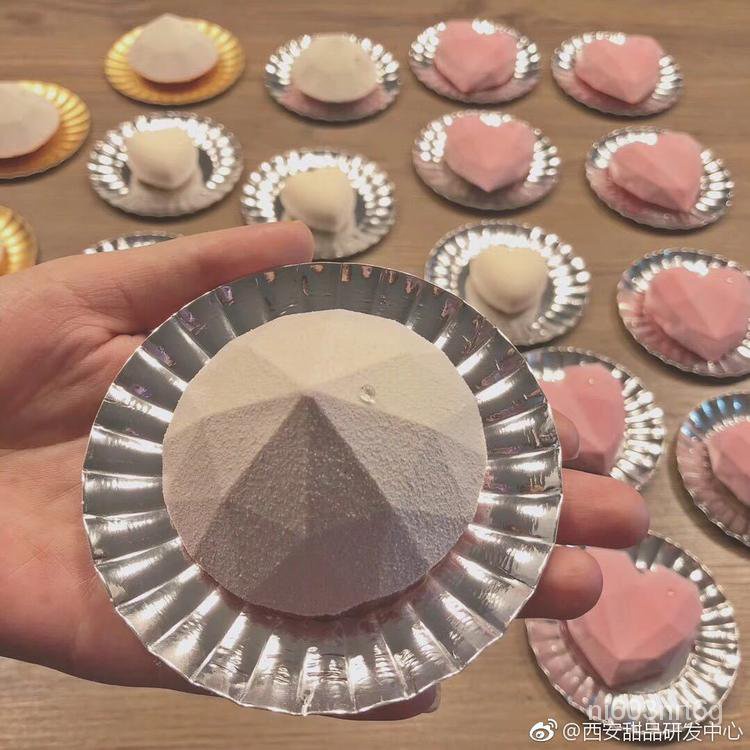 (台灣發貨）蛋糕模具-棒棒糖模具-硅膠模具-烘焙工具法式6連鑽石慕斯硅膠蛋糕模具情人節巧克力烘焙模DIY創意蛋糕模具 4