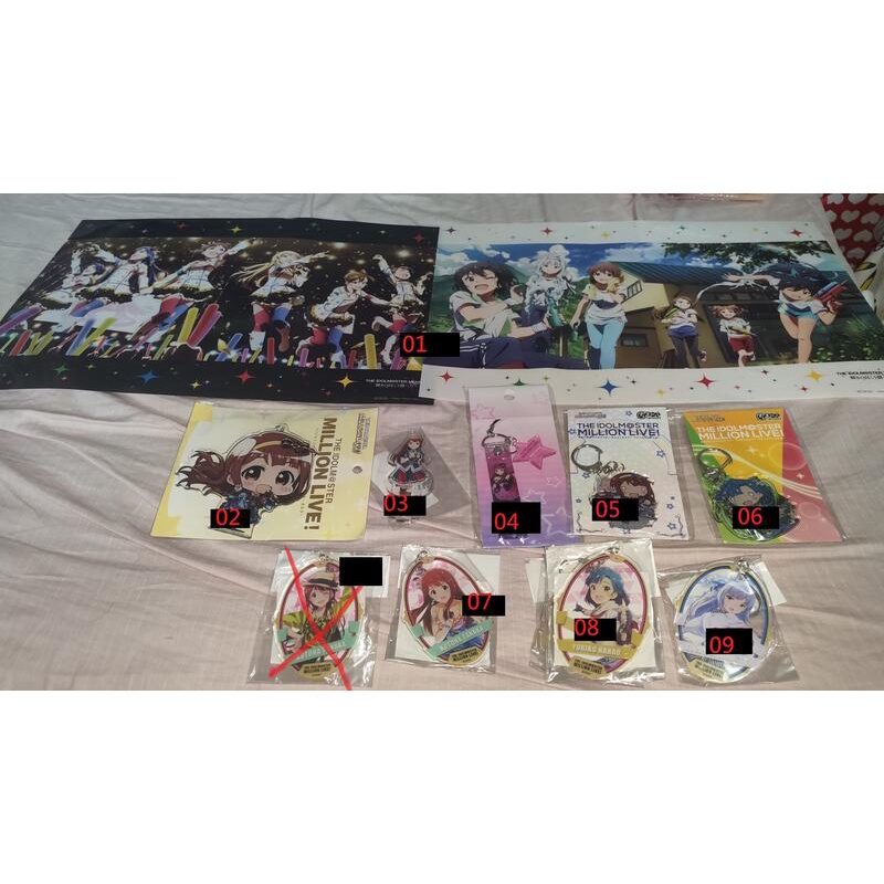 日版 偶像大師 劇場版 百萬人演唱會 東急手創館 壓克力吊飾 海報 立牌 田中琴葉 七尾百合子 白石紬 天海春香 美希