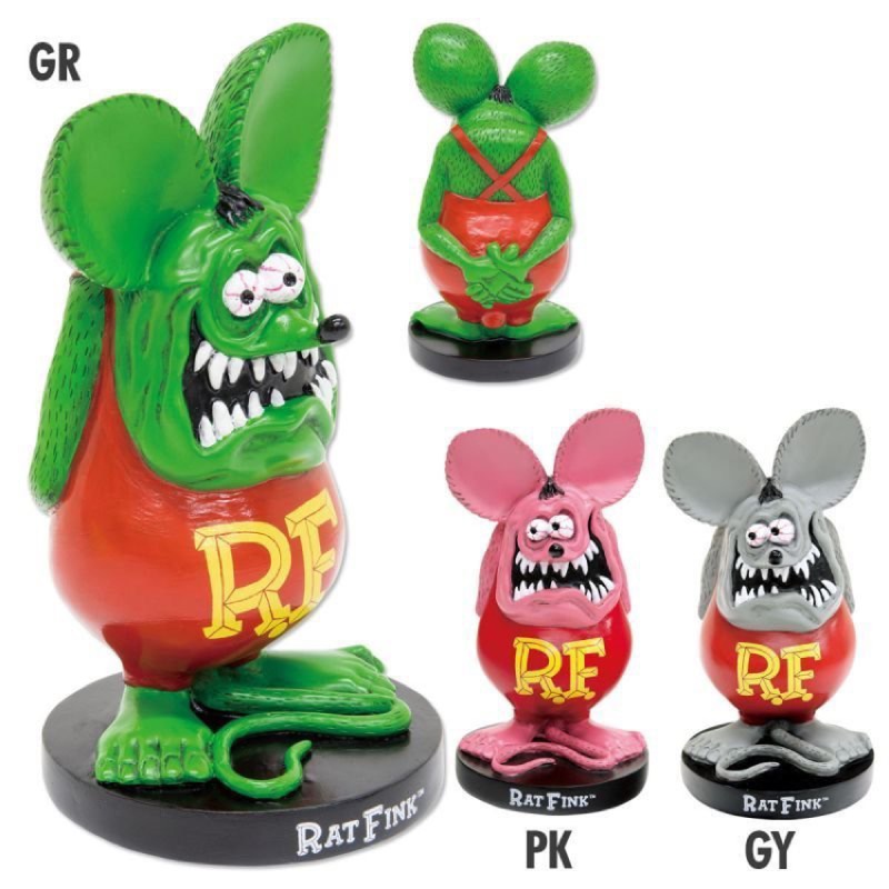 RAT FINK RF 老鼠芬克 芬克鼠 經典站姿小雕像 公仔【RAF559】