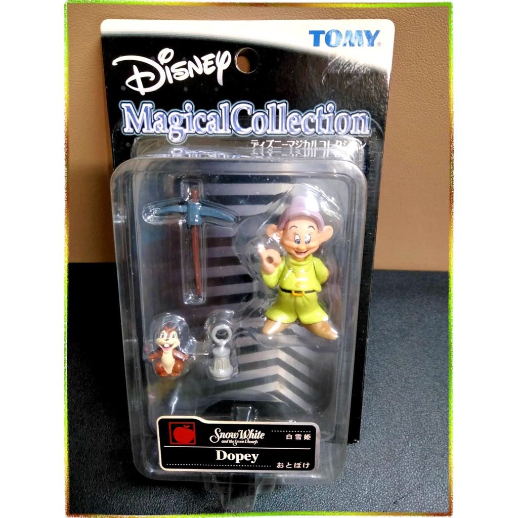 日本帶回絕版Magical Collection迪士尼TOMY吊卡公仔正版現貨全新未拆封白雪公主小矮人Dopey先生