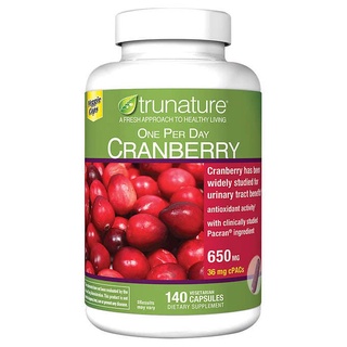 *💖*現貨☆(2025/9)美國好市多 trunature Cranberry 蔓越莓高濃縮精華膠囊 650mg140粒