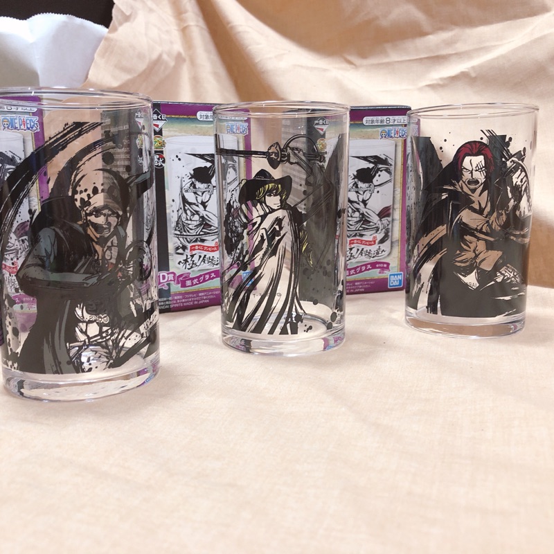 現貨 金證 海賊王 一番賞 極ノ劍豪達 墨式玻璃杯