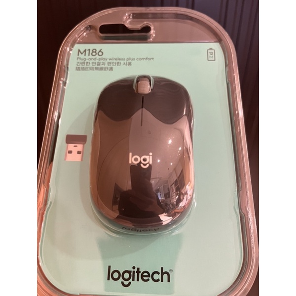 羅技 Logitech M186 無線滑鼠（全新）