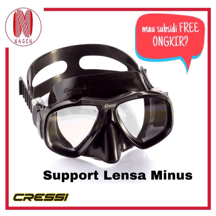 Cressi 聚焦面罩鏡片減號面罩潛水鏡減光面罩自由度小體積面罩光學減面罩