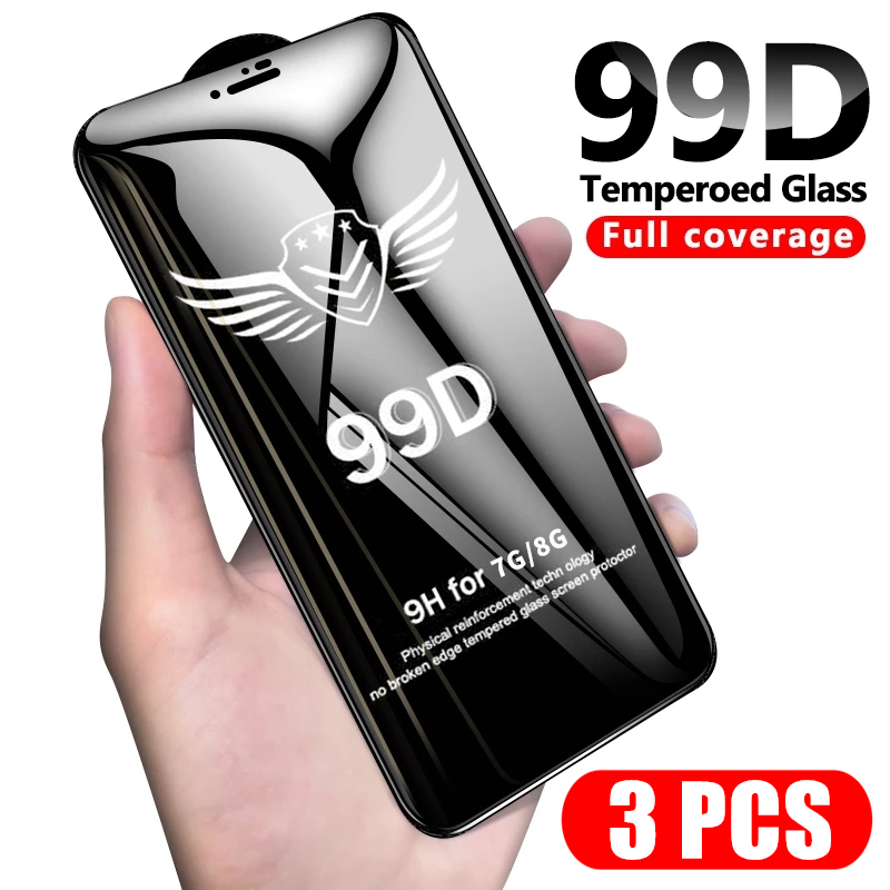 【3 件】mi ng dán 99D 保護玻璃適用於 iphone 12 Pro MAX /12 mini 11 Pro
