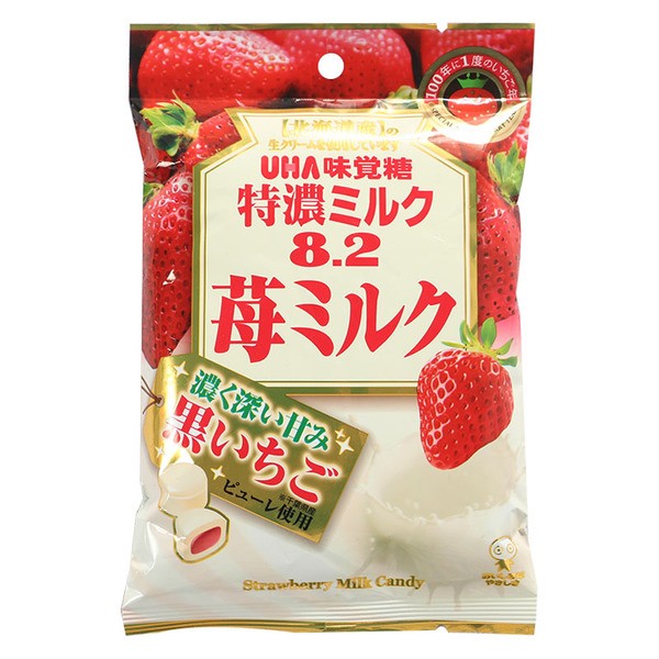 現貨不用等🇯🇵日本  味覺糖 特濃8.2 草莓夾心牛奶糖 84克