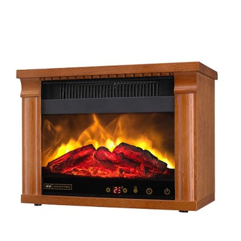 Winntec 火焰山3D擬真原木電暖爐WIN-H001(橡木棕)