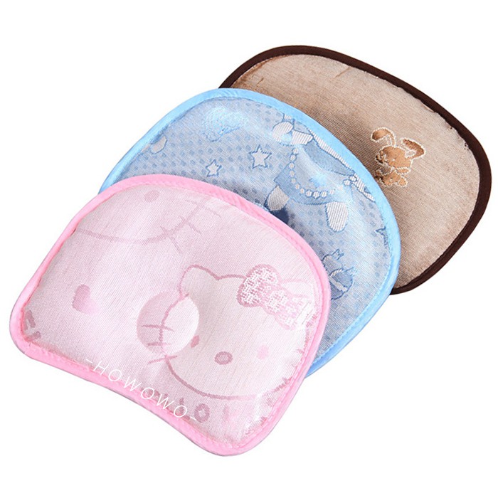 立體定型枕 冰絲涼感 透氣 嬰兒枕頭 防偏頭 頭型枕 新生兒 定型枕 DX1016