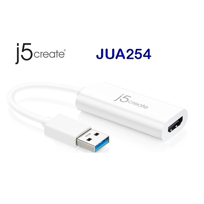 【喬格電腦】 凱捷 j5create  USB3.0 轉 HDMI外接顯示卡JUA254