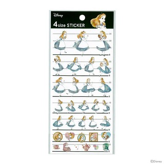 【莫莫日貨】日本製 全新 迪士尼 四尺寸 貼紙 裝飾貼紙 日記貼 拍立得貼紙 - 愛麗絲 夢遊仙境 63562